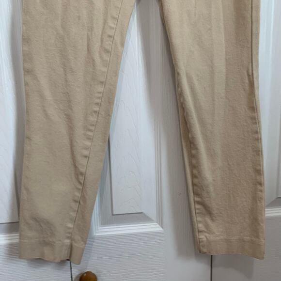 Old Navy Pixie ankle Rolled Oats tan neutral pants size 4 - Picture 3 of 8